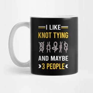 3 People Knot Tying Mug